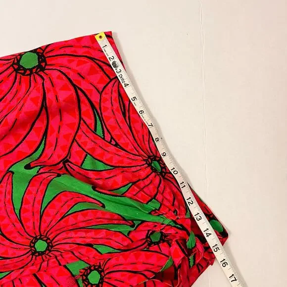 FARM Rio Red and Green Floral Midi Skirt - Picture 14 of 15